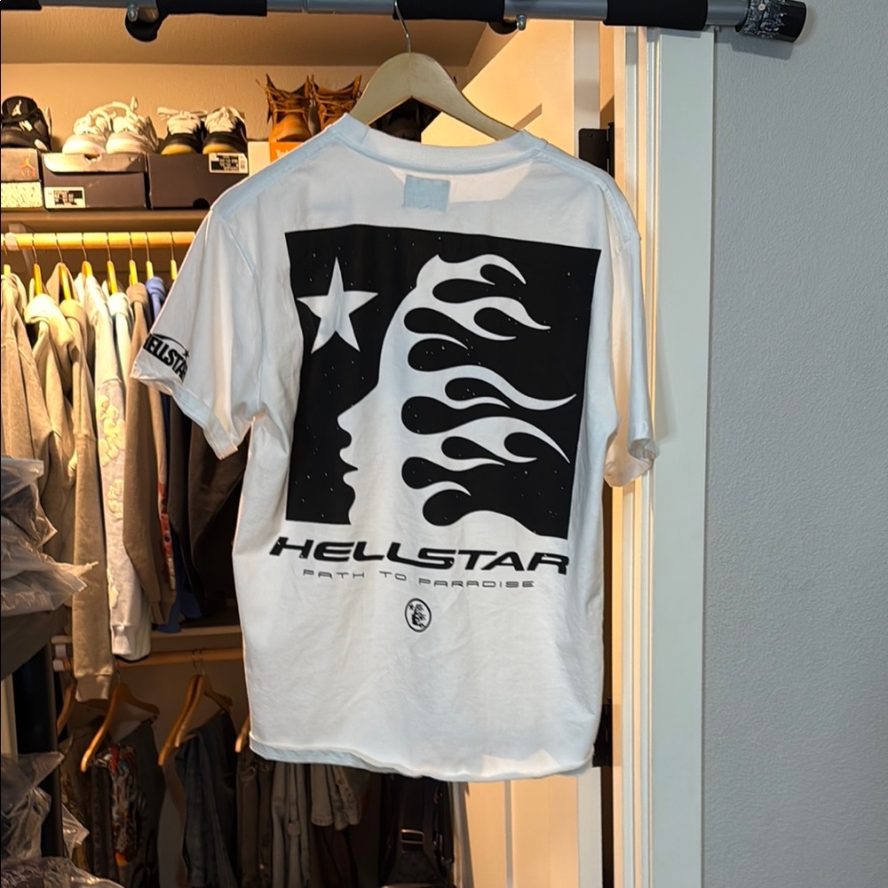 Hellstar Graphic Tee in Black and White